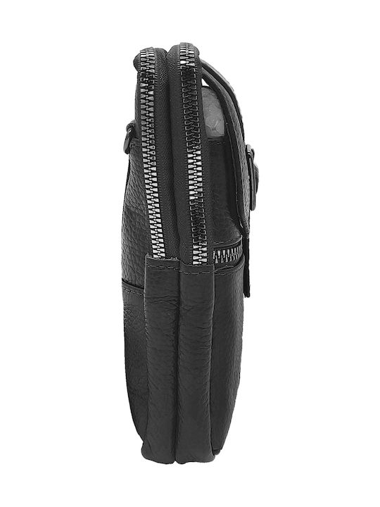 Leather Men's Bag Shoulder / Crossbody Black