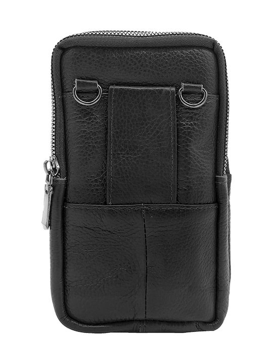 Leather Men's Bag Shoulder / Crossbody Black