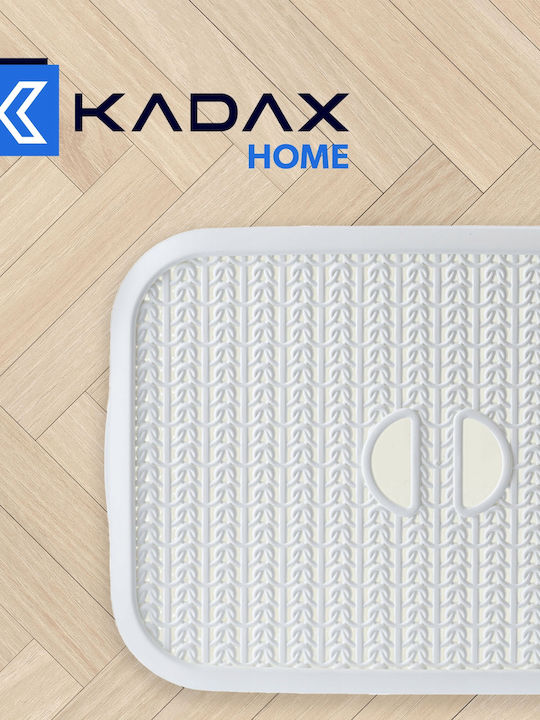 Kadax Montat pe perete Raft Baie Plastic Albă
