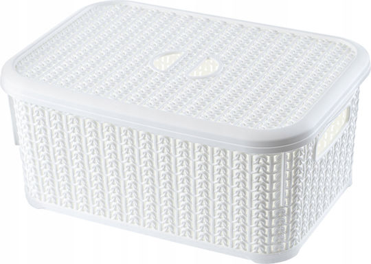 Kadax Montat pe perete Raft Baie Plastic Albă
