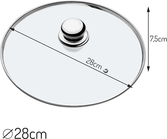 Kadax Kadax Glasdeckel Für Tiganí Und Katasróla 28cm 142992