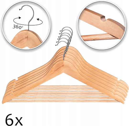 Kadax Kleiderbügel Beige 119207 6Stück