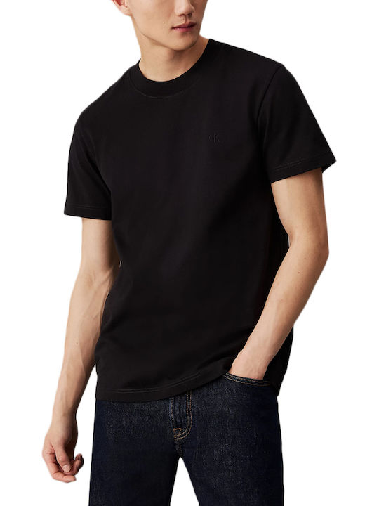 Calvin Klein T-shirt Bărbătesc cu Mânecă Scurtă BLACK