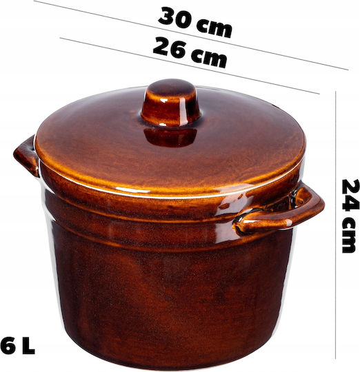 Kadax Dutch Oven Round Ceramic 6lt 1pcs