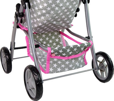 Doll Stroller Walker Pink Stars