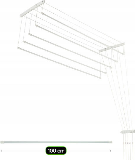 Kadax Wall Clothes Drying Rack with Hanging Length 3m