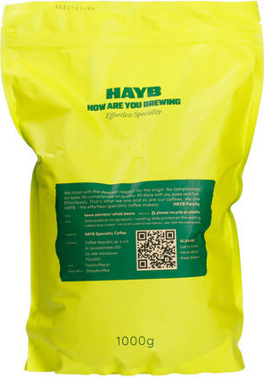 HAYB Καφές Φίλτρου Arabica Colombia σε Κόκκους 1kg