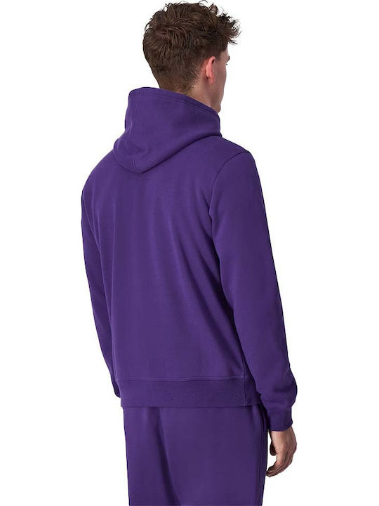 Sweatshirt with Hood Purple