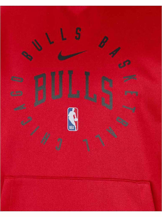 NBA Chicago Bulls Spotlight Dri-FIT Kapuzenpullover Rot