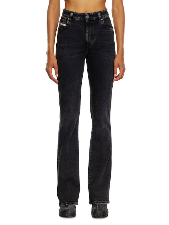 Diesel Women's Jean Trousers Flared in Bootcut Fit Black