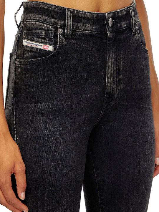 Γυναικείο Jean Παντελόνι Καμπάνα σε Bootcut Εφαρμογή Μαύρο