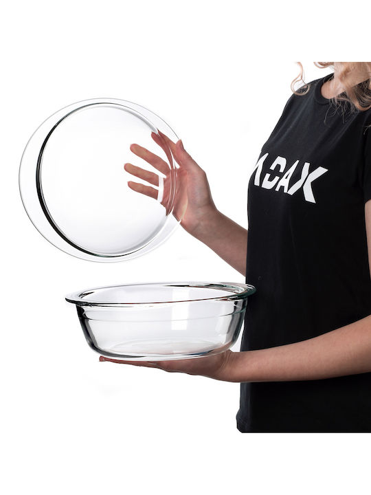 Kadax Γάστρα Στρογγυλή Γυάλινη 2.2lt