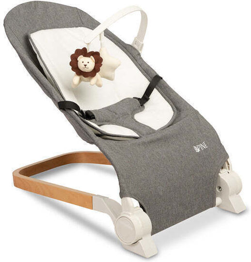 Caretero Χειροκίνητο Relax Μωρού Lounger Γκρι