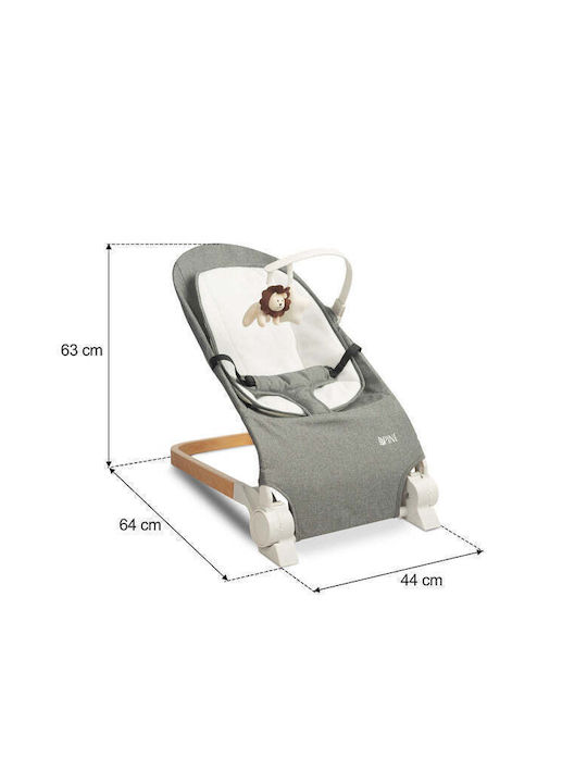 Caretero Manual Baby Relax Lounger Gray