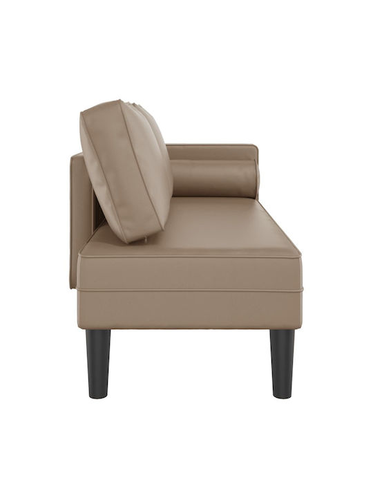 Recliner Kunstleder Braun L110xW54.5xH57.5cm