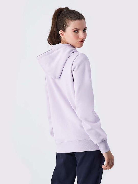 Champion Sweatshirt Γυναικείο Φούτερ με Κουκούλα Μωβ