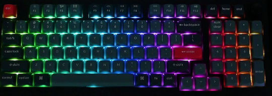 Keychron V5M-D1 Max QMK/VIA V5M-D1 Wireless Gaming Mechanical Keyboard 96% with Gateron Jupiter Red Switches and RGB Lighting English US