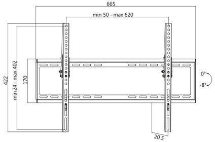 LogiLink BP0039 BP0039 Wall TV Mount up to 70" and 35kg