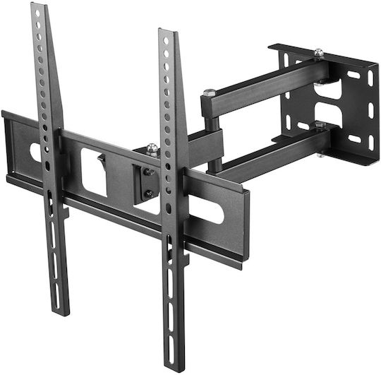 Cabletech UCH0197-1 Βάση Τηλεόρασης Τοίχου με Βραχίονα έως 55" και 35kg
