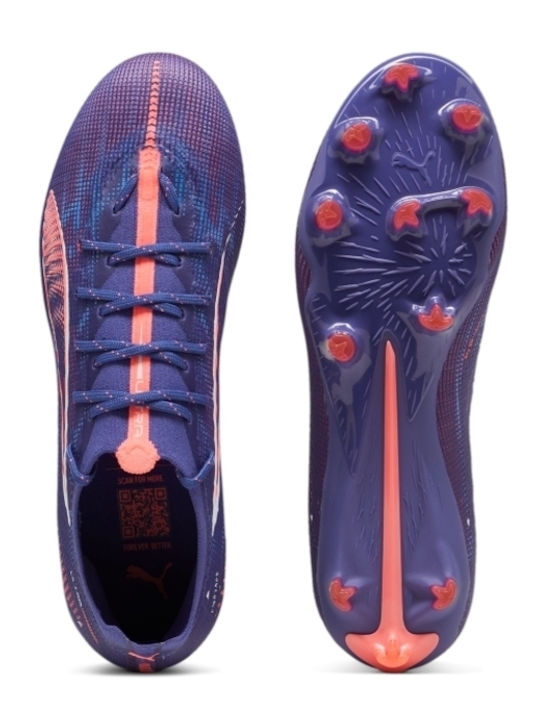 PUMA Ultra 5 Pro Ποδοσφαιρικά Παπούτσια με Τάπες FG/AG Μωβ