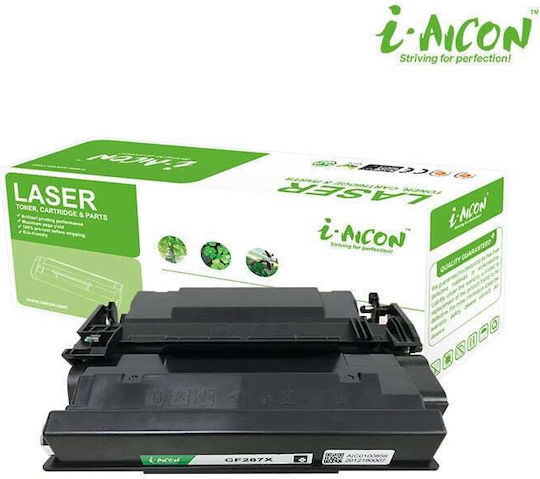 i-Aicon Kompatibel Toner für Laserdrucker HP CF287X 18000 Seiten Schwarz