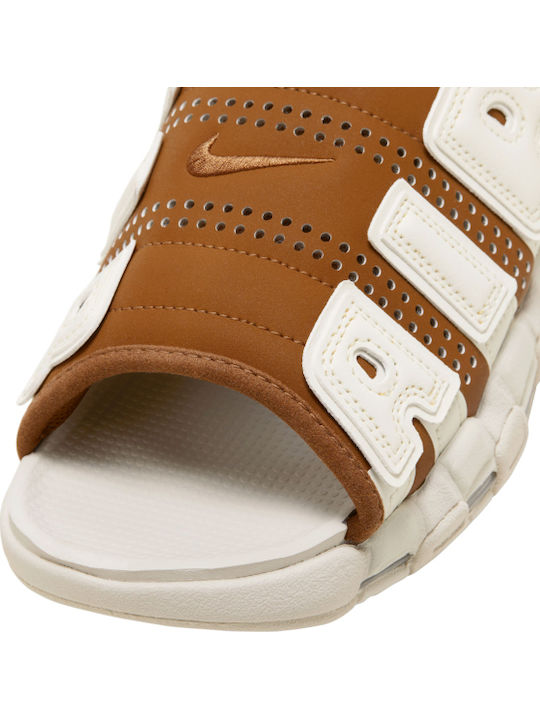 Air More Uptempo Men's Slides Brown