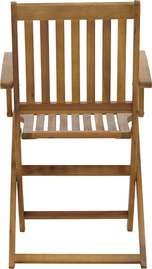 Outdoor Wooden Chair Joter Natural 53x60x90cm