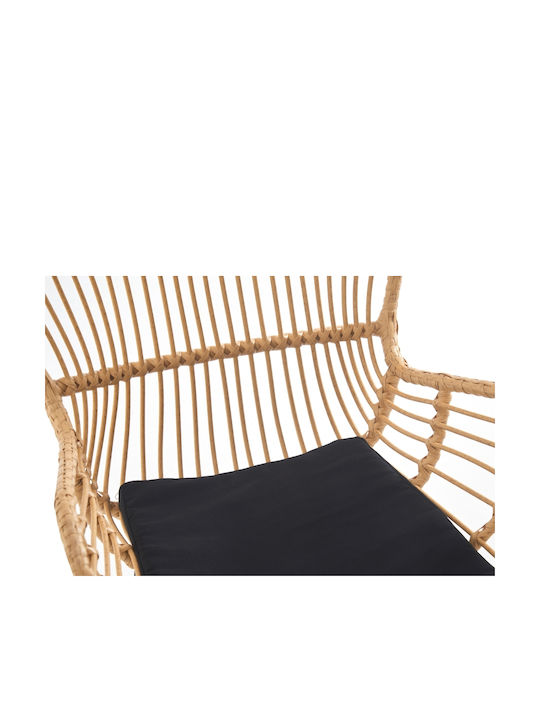 Outdoor Armchair Metallic Sombra Brown 2pcs 59.5x52x59cm