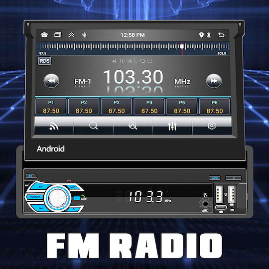 Kirosiwa Ραδιόφωνο Αυτοκινήτου 1 DIN (Bluetooth/USB)