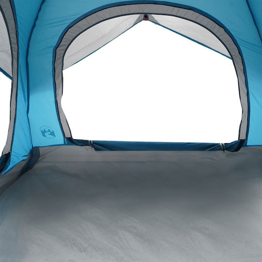 vidaXL Campingzelt Iglu Blau 3 Jahreszeiten für 4 Personen 218x218x135cm