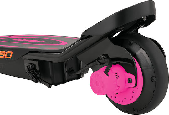 Razor Power Core E90 Pink Ηλεκτρικό Παιδικό Πατίνι με 16km/h Max Ταχύτητα και 21km Αυτονομία σε Ροζ Χρώμα