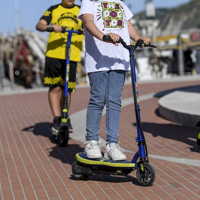 VR46 Kiddy Elektroroller für Kinder mit 12km/h Max Geschwindigkeit und 10km Reichweite in Blau Farbe
