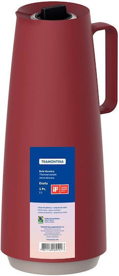 Thermos Pitcher 1L Bordeaux Exata Tramontina Tr61636106 Bordeaux Tramontina Tr61636106