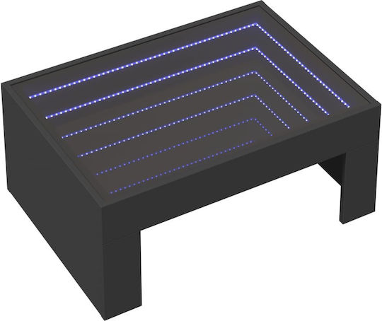 Инфинити LED холна маса черна 70x50x30 см 847610 черна