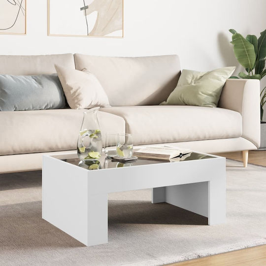 Infinity LED Coffee Table White 70x50x30 cm 847609 White