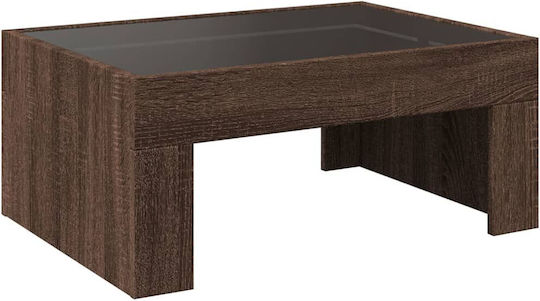 Masă de cafea Infinity Light LED Stejar Maro 70x50x30 cm 847615 Maro
