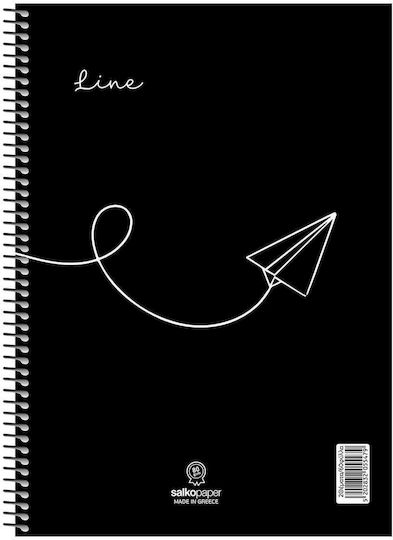 Spiral Notebook Line 2 Subjects 17x25 Various Designs