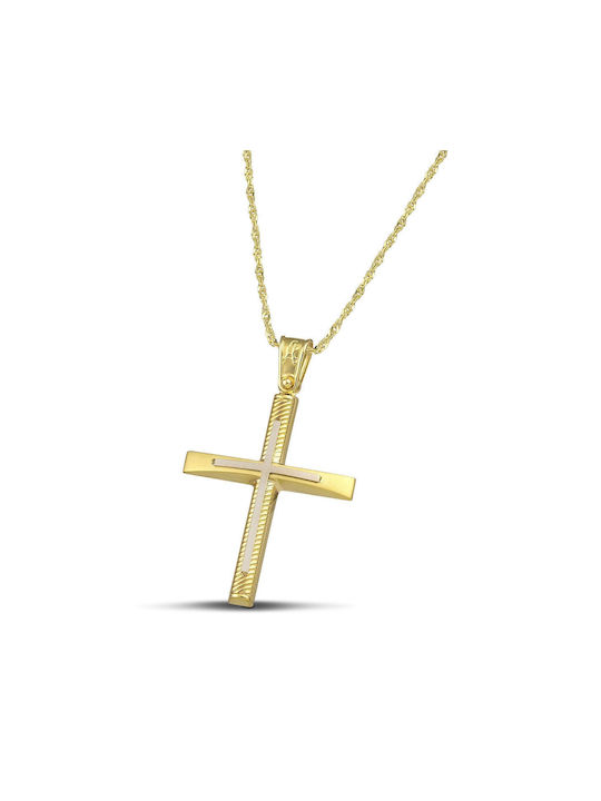 Themelidis Jewels Femeiesc Aur Cruce 14K