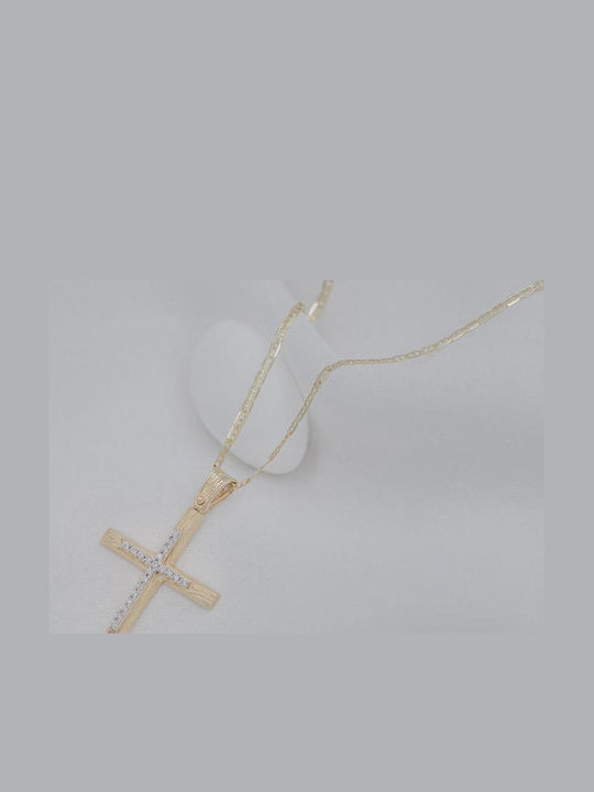 Themelidis Jewels Femeiesc Aur Cruce 14K