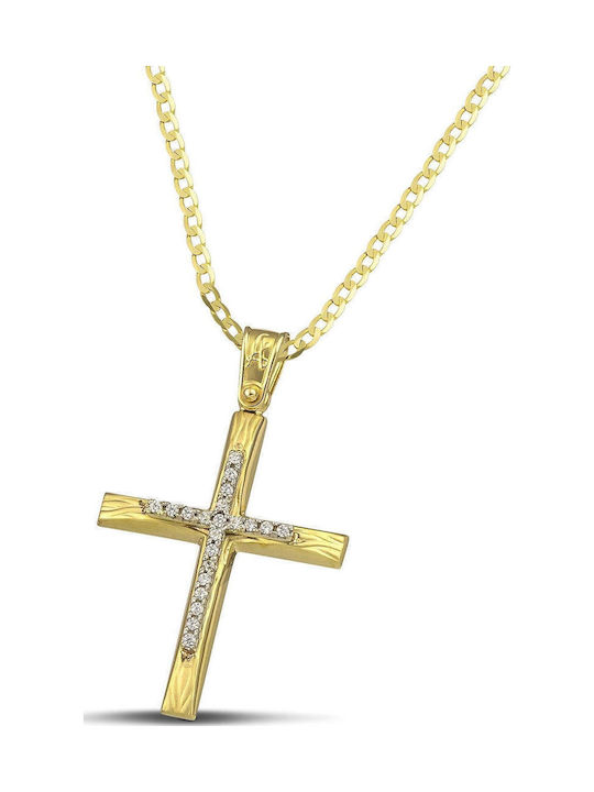 Themelidis Jewels Femeiesc Aur Cruce 14K
