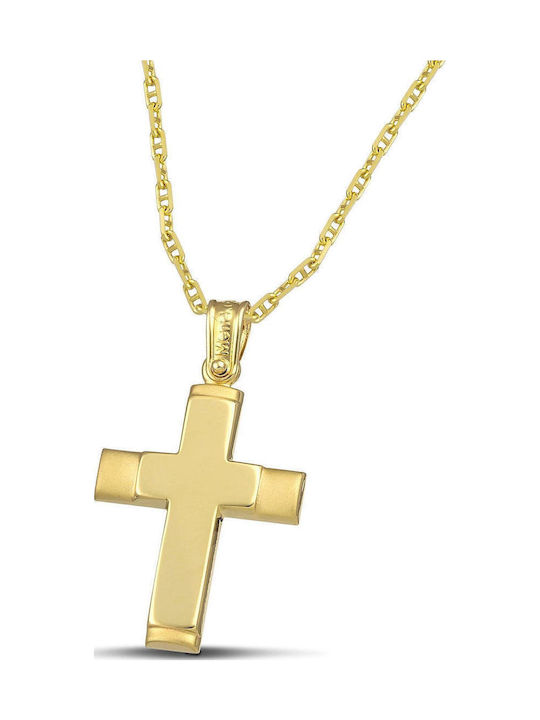 Themelidis Jewels Дамски Златен Кръст 14K с Верижка