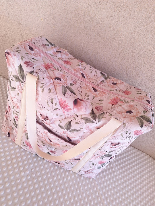 BabyValia Fabric Beach Bag Pink