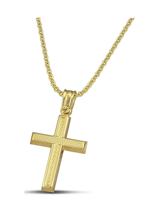Themelidis Jewels Дамски Златен Кръст 14K с Верижка