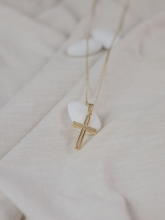 Themelidis Jewels Дамски Златен Кръст 14K с Верижка