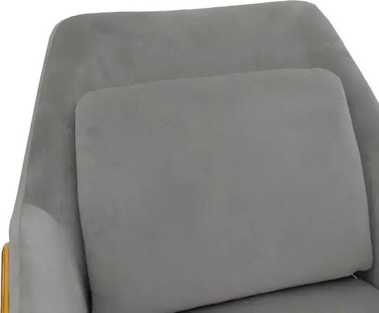 Mira Fotolii Sala de mese Catifelate Grey-Gold 1buc 65x69x86buc