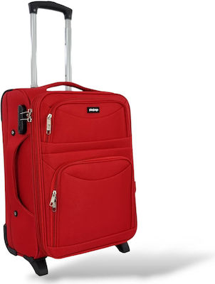 Cabin Suitcase Fabric Expansion 53x36x20 +5cm Playbags Collection Ps8033c Red