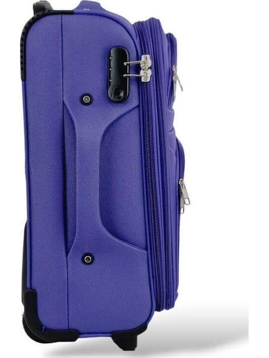 Cabin Suitcase Fabric Expansion 53x36x20 +5cm Playbags Collection Ps8033c Purple