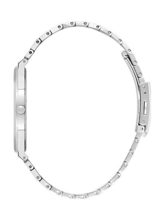 Beverly Hills Polo Club Men's Watch Battery with Silver Metal Bracelet