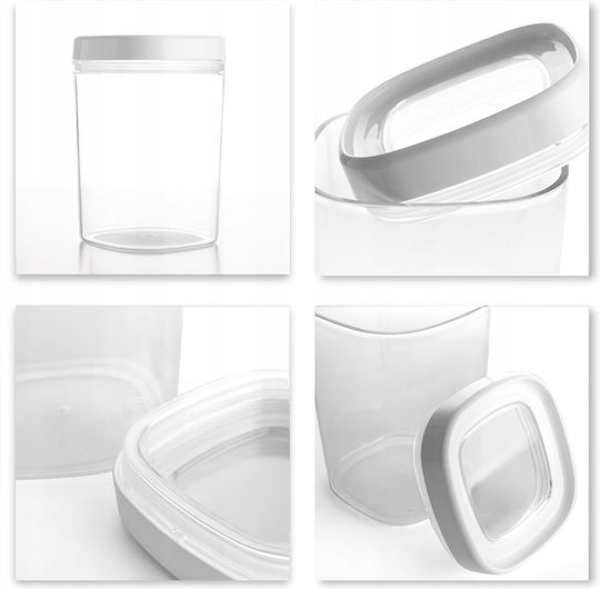 Kadax Cutie pentru Mâncare Plastic Transparent 1000ml 1buc