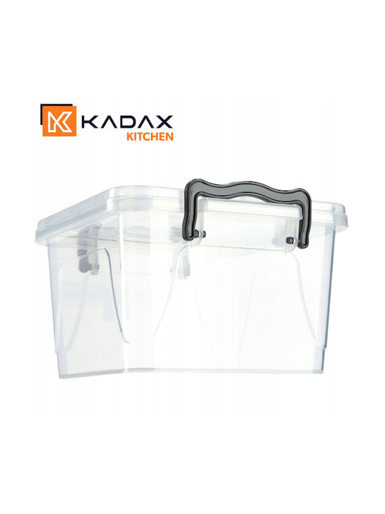 Kadax Cutie pentru Mâncare Plastic Transparent 2400ml 1buc